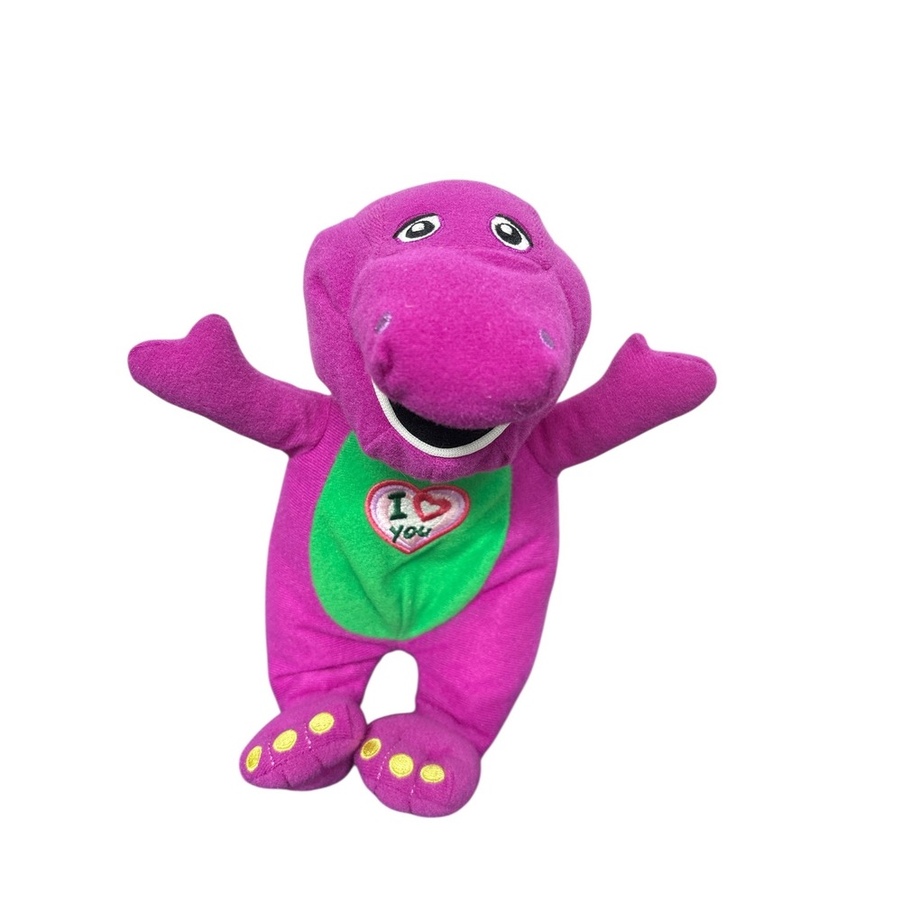 Vintage‎ Barney Plush Purple Dinosaur Sings I Love Lyons 2013